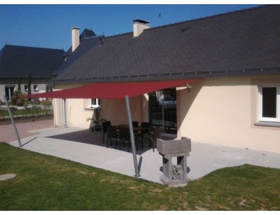 B&acirc;che pour pergola Plate 680g standard PVC - 260 cm x 375 cm - 2,6 m x 3,75 m