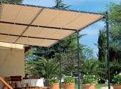 B&acirc;che pour pergola vague 900g PVC standard - 220 cm x 700 cm - 2,2 m x 7 m