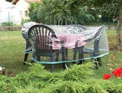 Housse pour salon table ronde + chaises