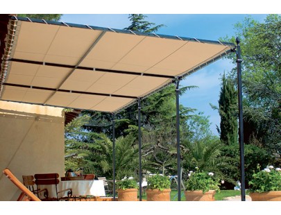 B&acirc;che pour pergola Plate 900g PVC standard - 260 cm x 550 cm - 2,6 m x 5,5 m